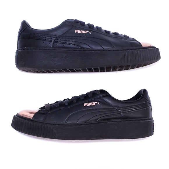 Puma Basket Platform Metallic Shoes - Picture 4 of 8